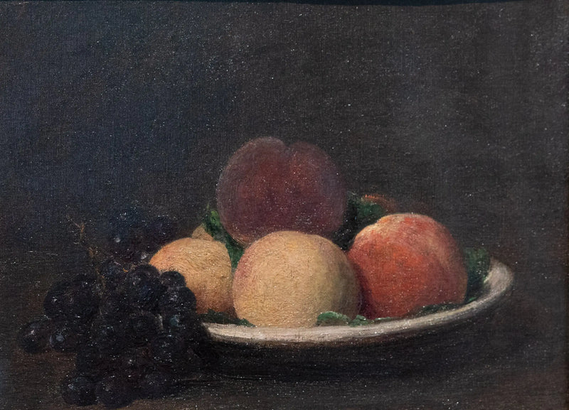 Pêssegos e uvas pretas - Henri Fantin-Latour