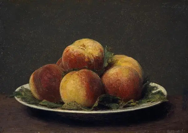 Pêssegos em um prato - Henri Fantin-Latour