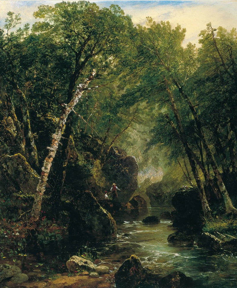 Pescador de trutas - John Frederick Kensett