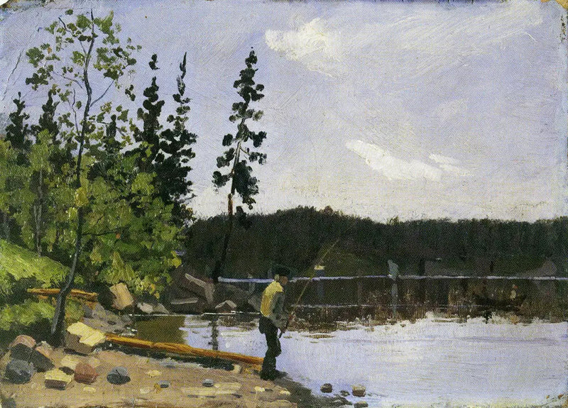 Pescador perto da água - Edvard Munch
