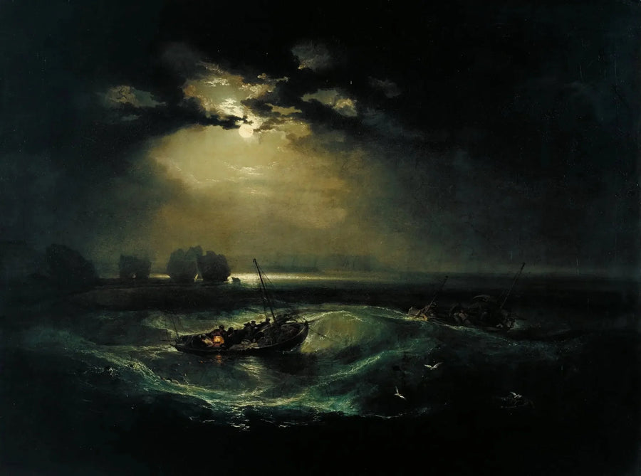 Pescadores no mar - J. M. W. Turner