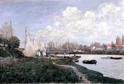 Pescadores estendendo suas redes - Alfred Sisley