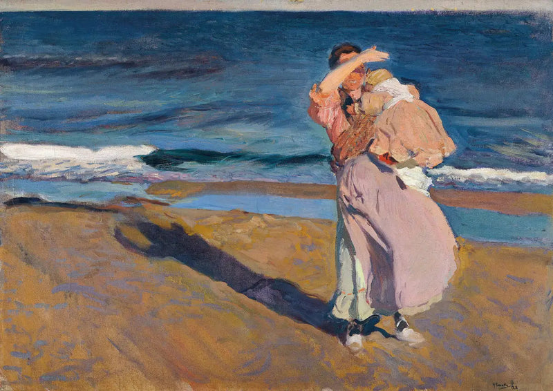 Pescadora com seu filho - Joaquín Sorolla