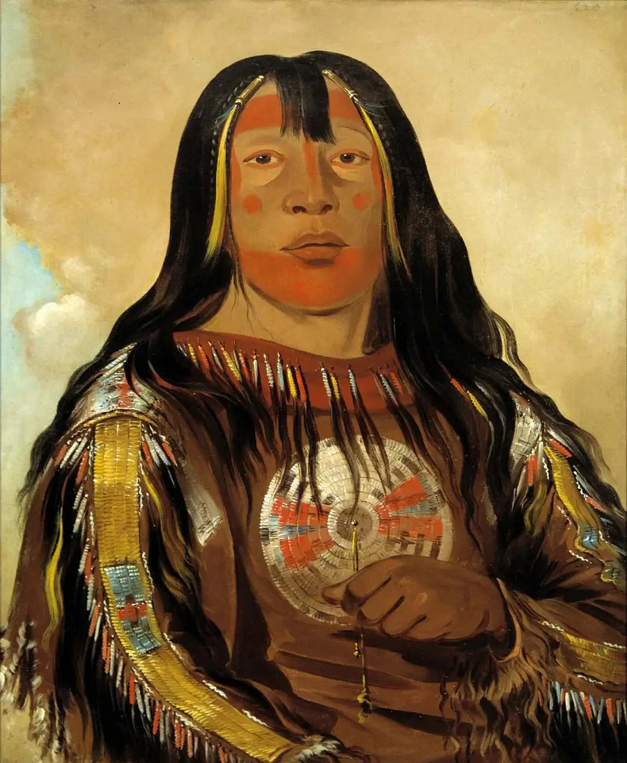 Peh-tó-pe-kiss, Costas de Águia, um chefe Piegan - George Catlin