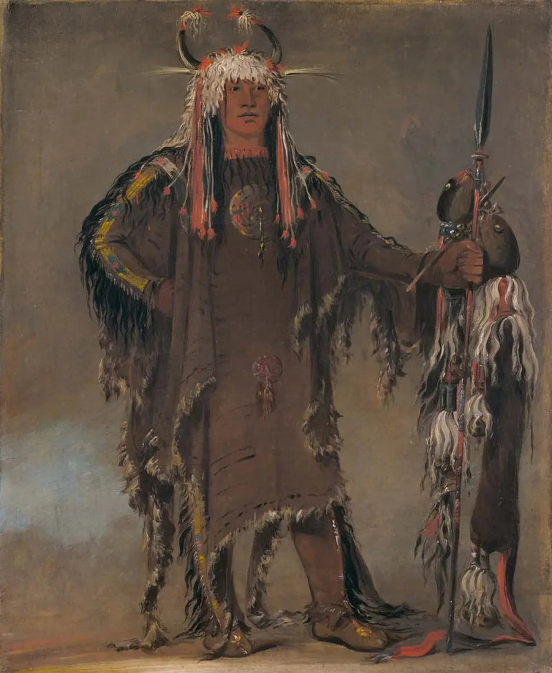 Peh-tó-pe-kiss, Costas de Águia, um chefe Piegan - George Catlin