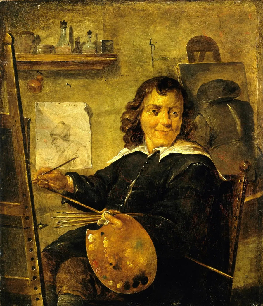 Pintor em seu ateliê - David Teniers, o Jovem