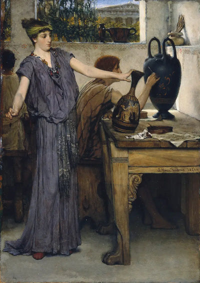 Peintres de vases étrusques - Lawrence Alma-Tadema - Alpha Reproduction