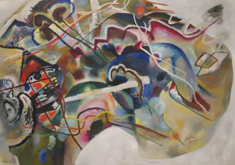 Pintura com borda branca - Vassily Kandinsky