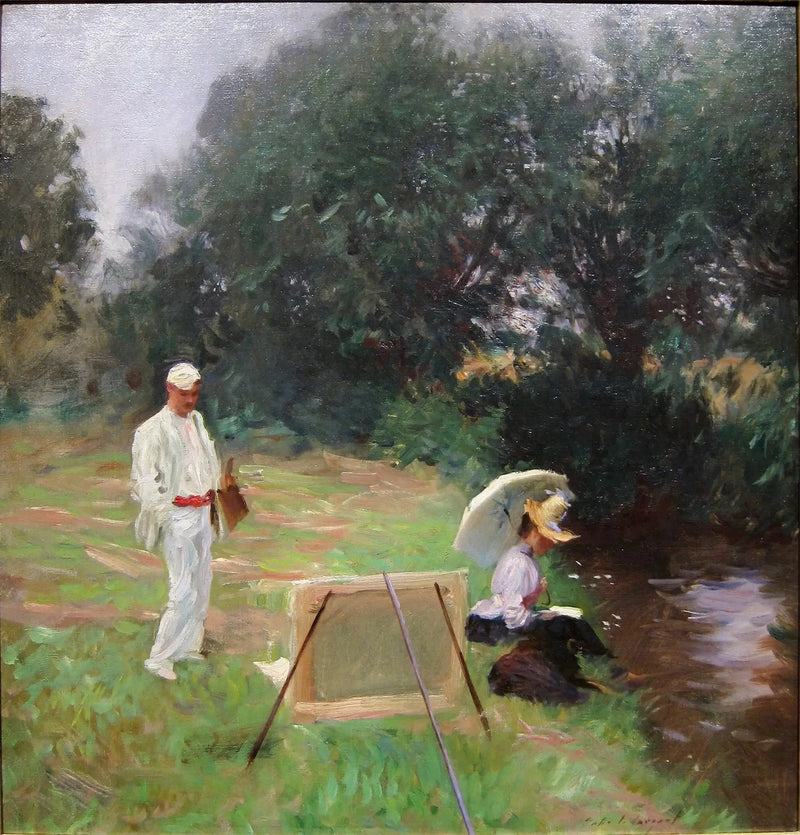 Pintura do bunker de Dennis Miller em Calcot - John Singer Sargent