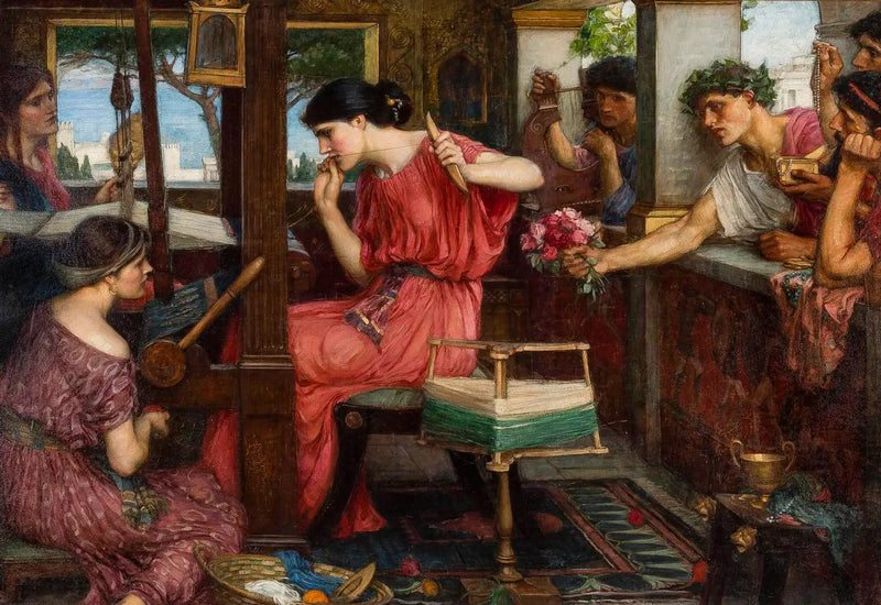 Penílope e os pretendentes - John William Waterhouse