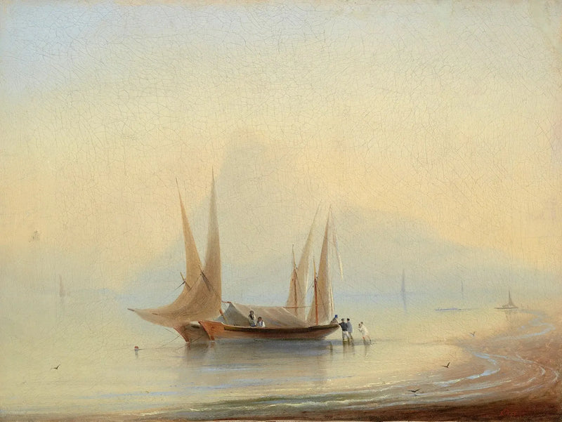 Barco no litoral - Ivan Aïvazovski