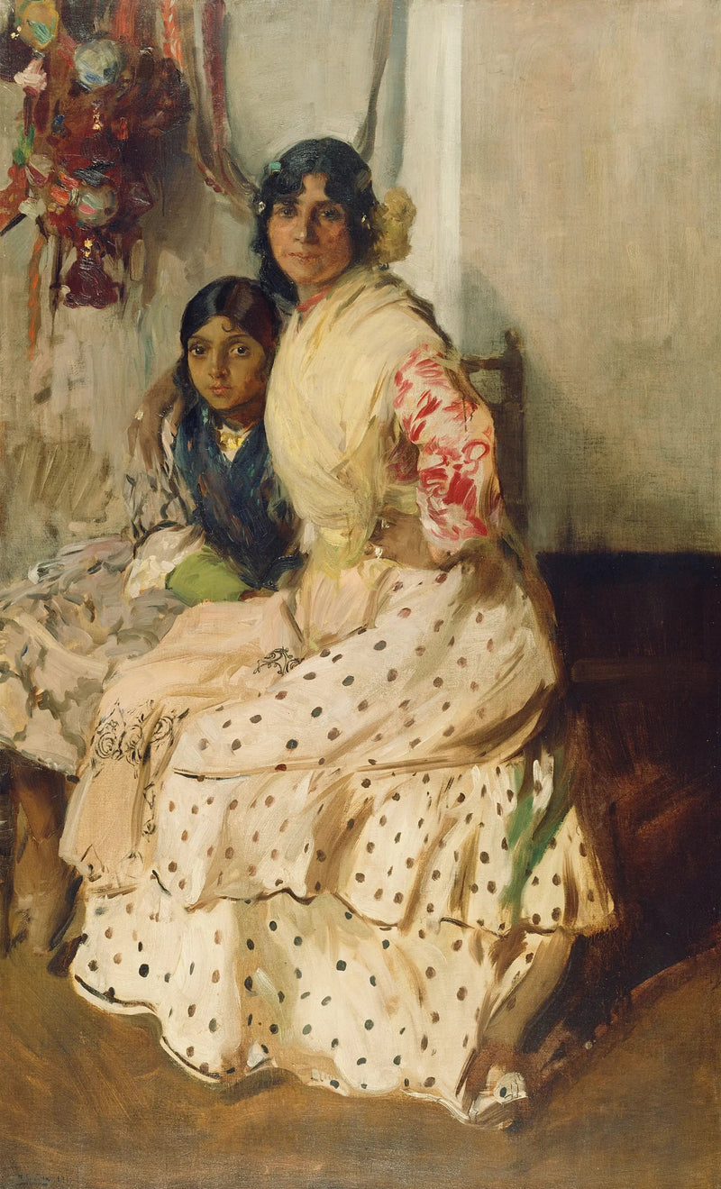 Pepilla a cigana e sua filha - Joaquín Sorolla
