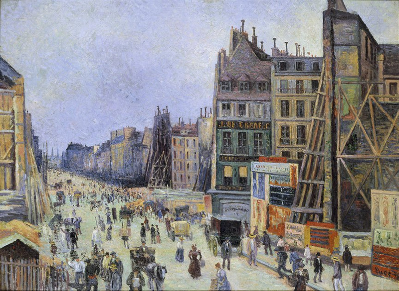 Perfuração da rua Réaumur - Maximilien Luce