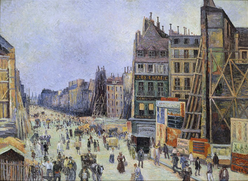 Perfuração da rua Réaumur - Maximilien Luce