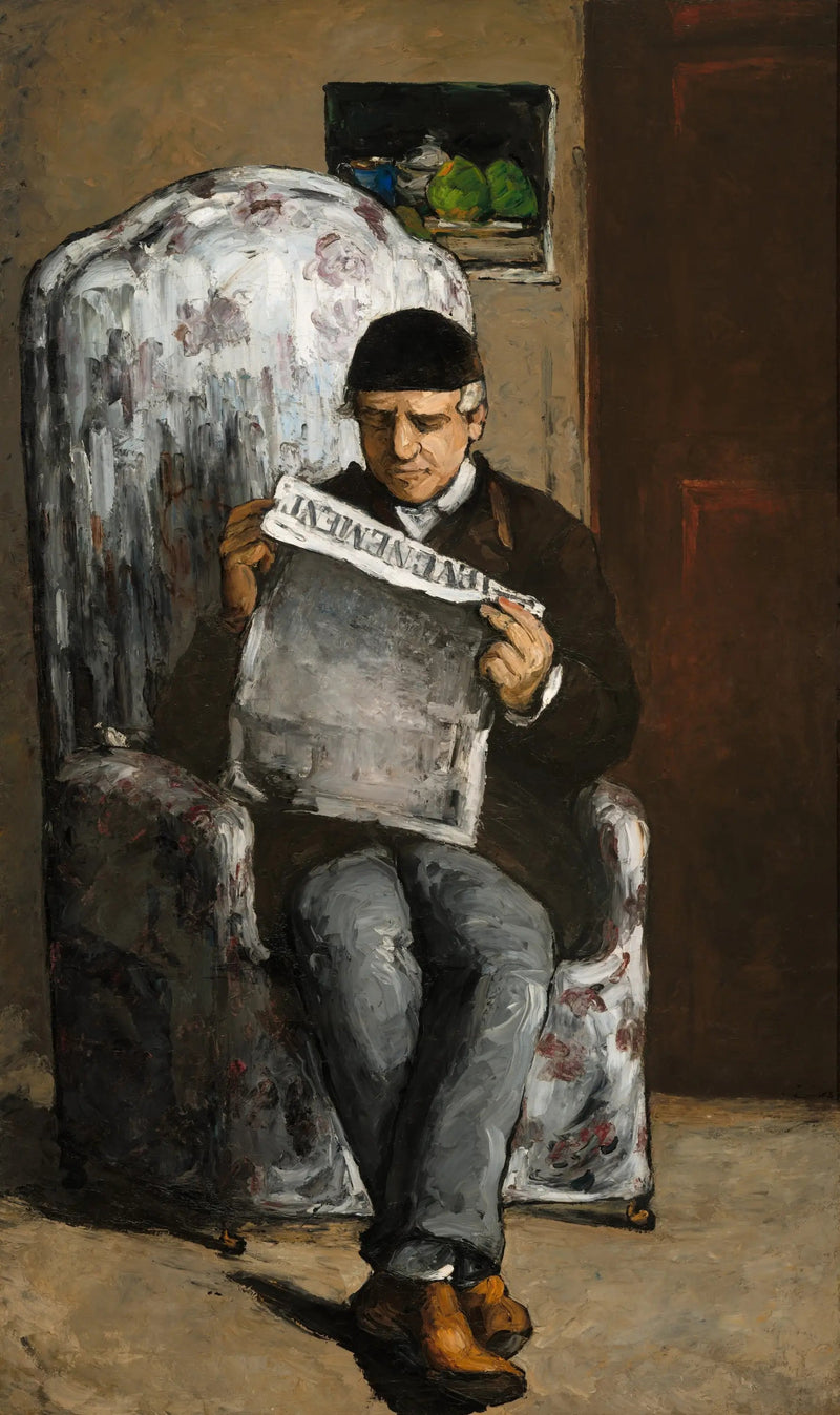 Pai do Artista lendo o Evento - Paul Cézanne