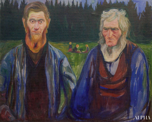 Père et fils - Edvard Munch - Reproductions de tableaux et peintures haut de gamme