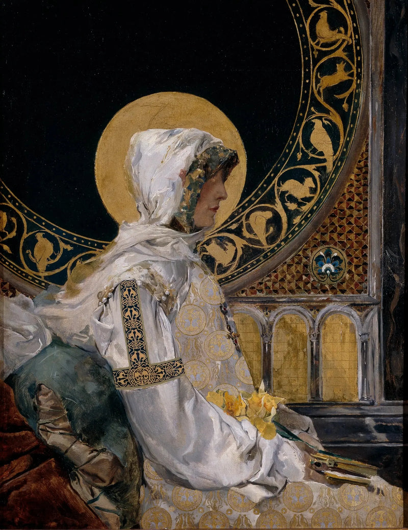 Papai Noel em oração - Joaquín Sorolla