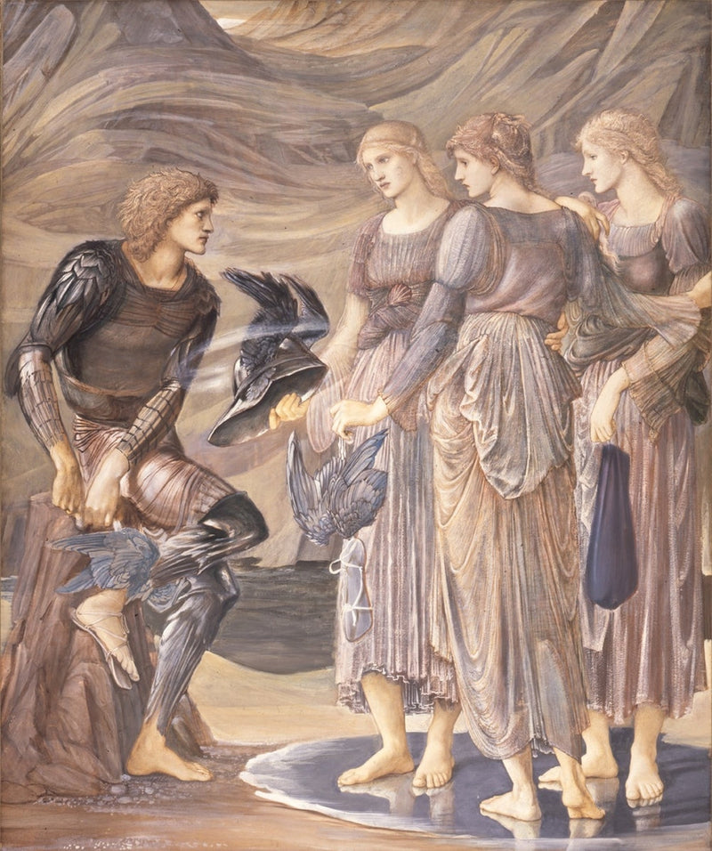 Perséu e as ninfas do mar (A armadura de Perséu) - Edward Burne-Jones