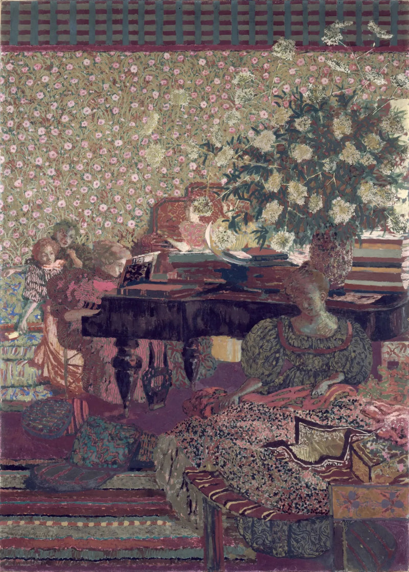 Personagens em um interior. A música - Édouard Vuillard