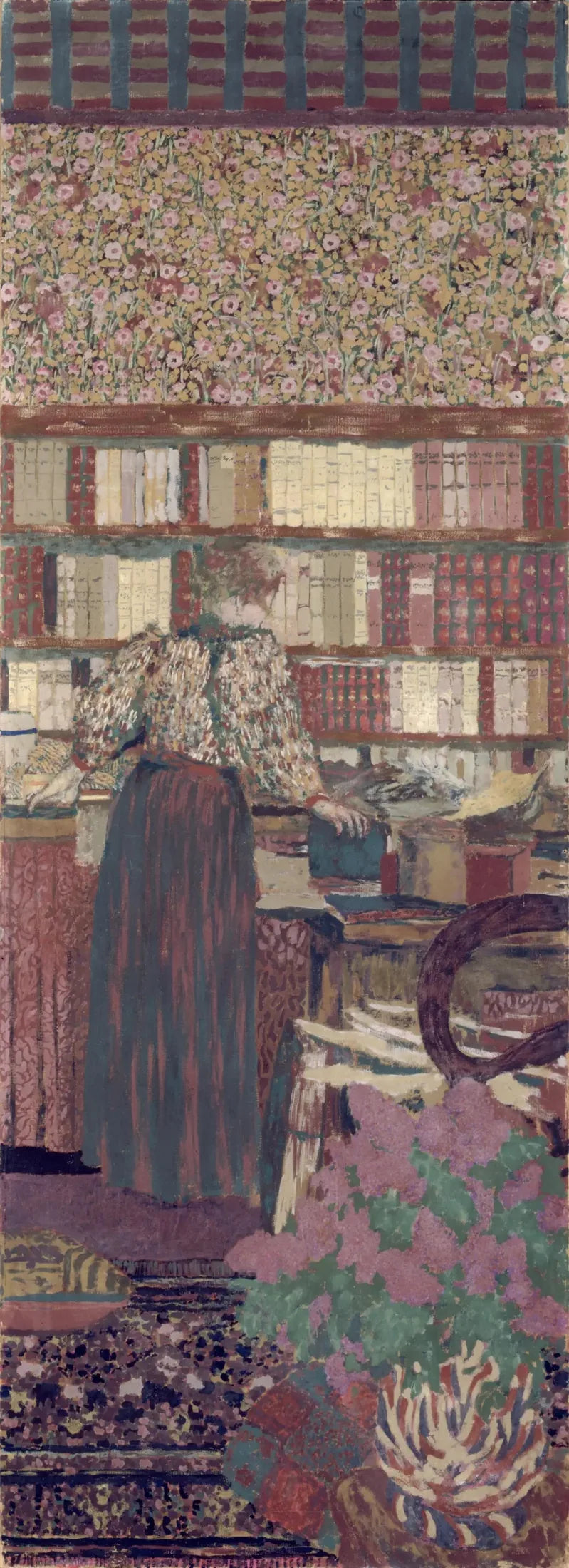 Personagens em um interior. A escolha dos livros - Édouard Vuillard