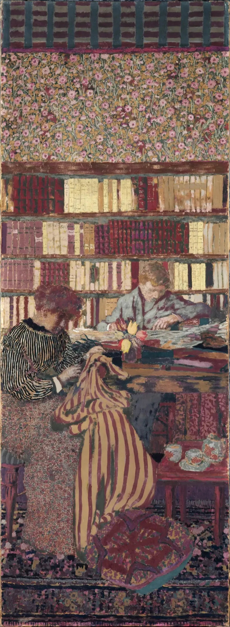 Personagens em um interior. A obra - Édouard Vuillard