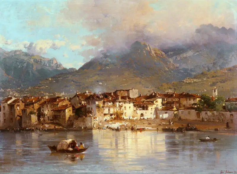 Pescarenico, bairro de Lecco - Gerolamo Induno