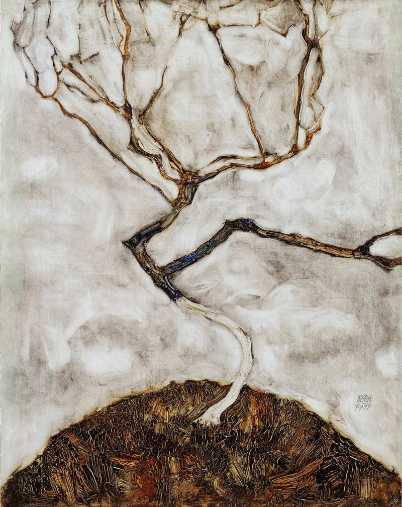 Pequena árvore no final do outono - Egon Schiele