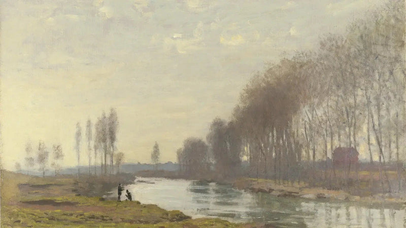 Le Petit Bras de la Seine em Argenteuil W196 - Claude Monet