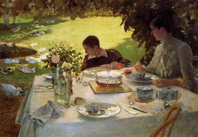 Pequeno-almoço no jardim - Giuseppe De Nittis