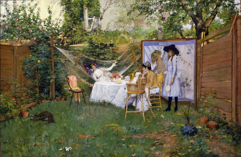 Café da manhã ao ar livre - William Merritt Chase