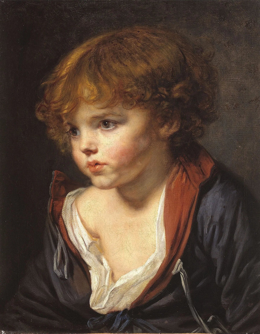 Menino loiro de camisa aberta - Jean-Baptiste Greuze