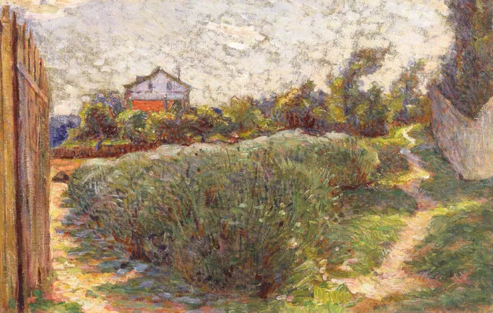 Pequeno cenário com casa - Marie Bracquemond
