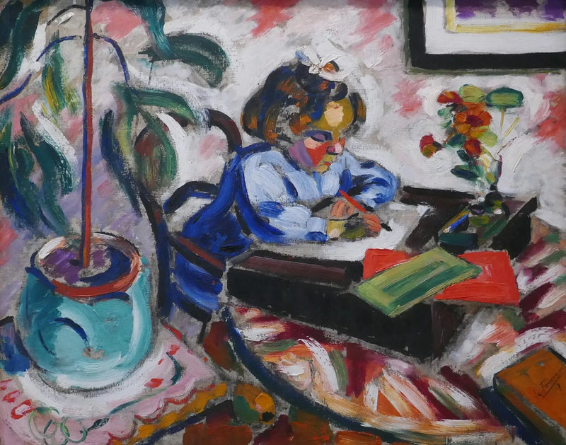 Pequena estudante - Henri Le Fauconnier