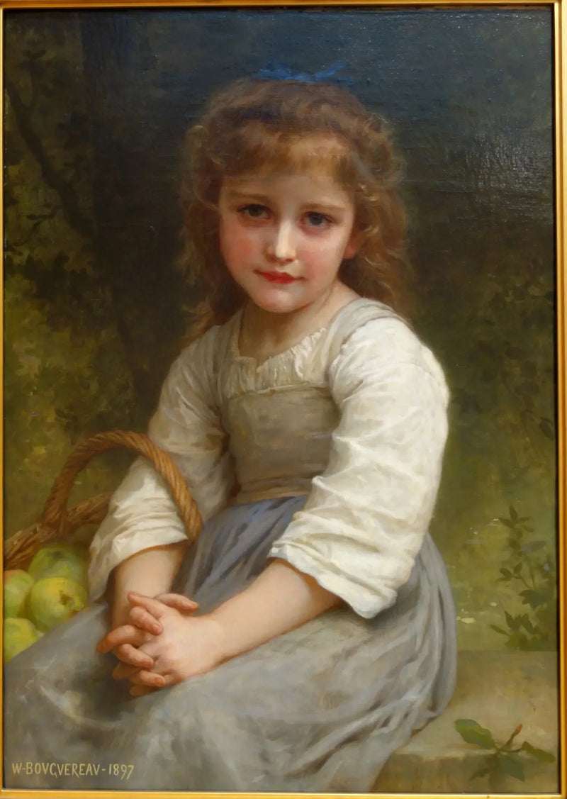 Menina com uma cesta de maçãs - Bouguereau