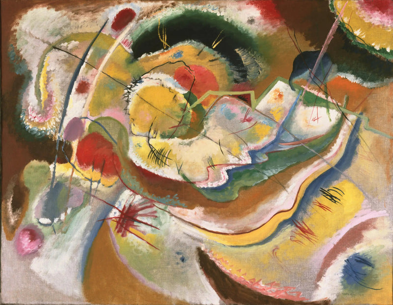 Pequena pintura amarela (improvisação) - Vassily Kandinsky