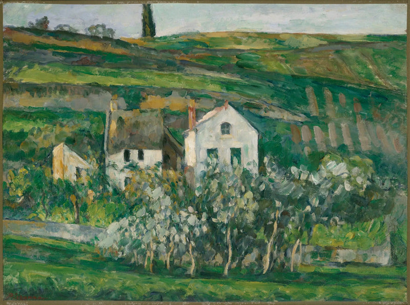 Pequenas casas em Pontoise, perto de Auvers-sur-Oise - Paul Cézanne