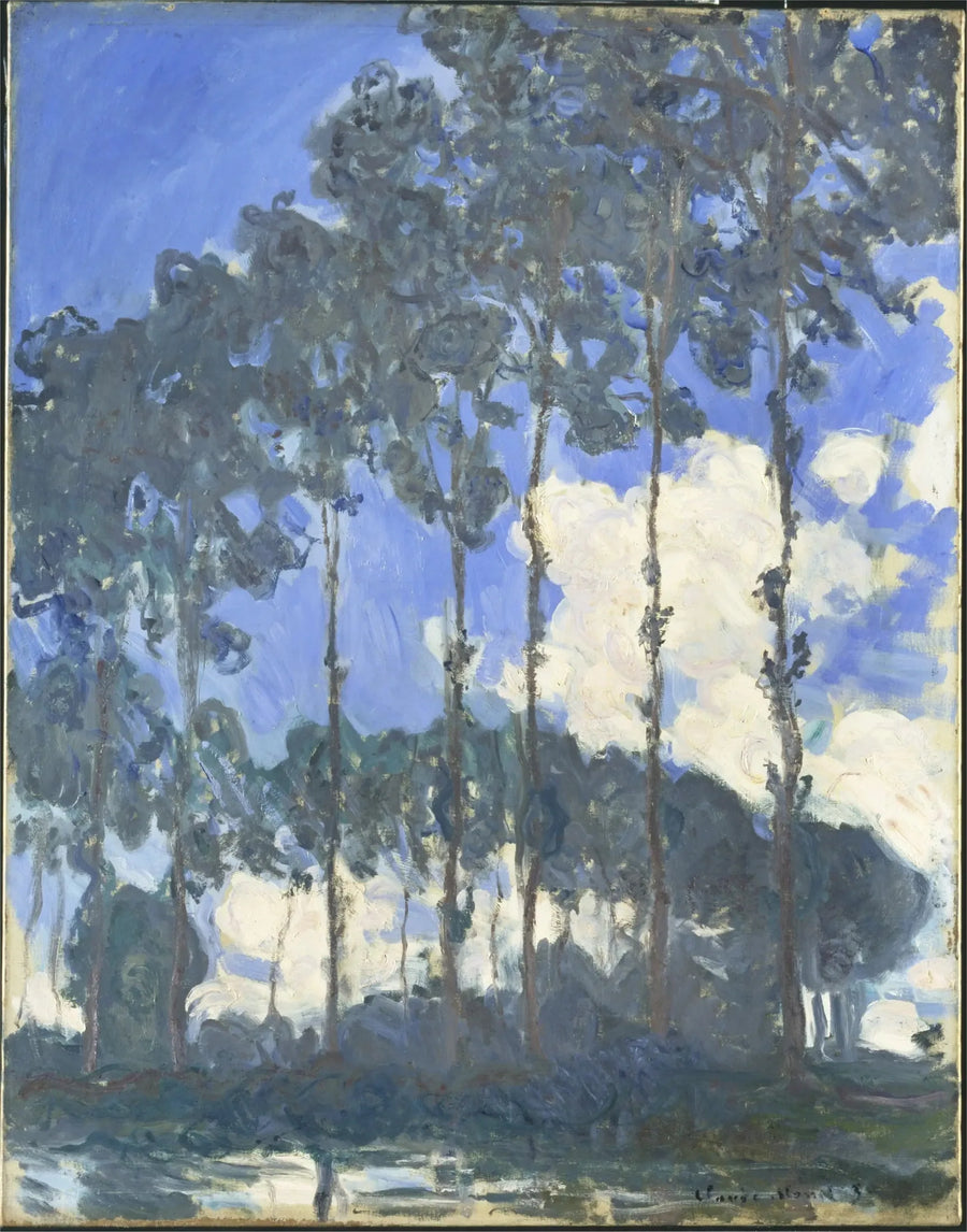 Árvores de choupo à beira do Epte - Claude Monet
