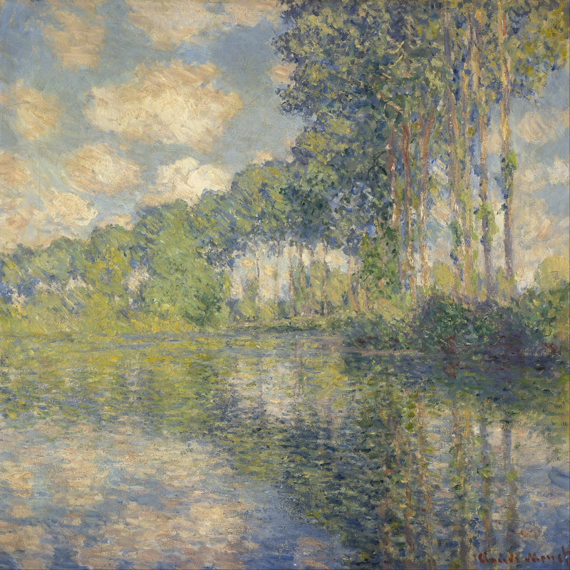 Choupos nas margens do Epte W1310 - Claude Monet