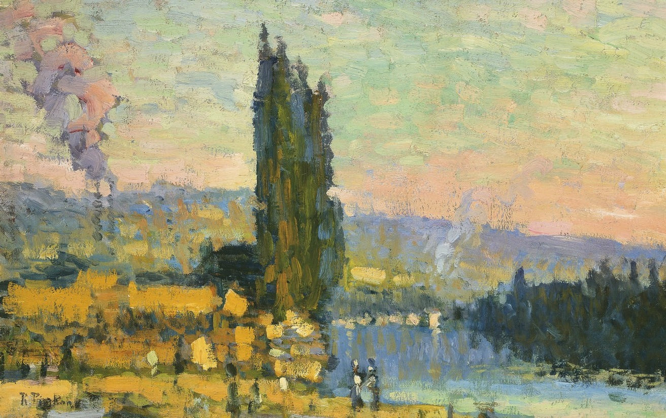 Peupliers, coteaux d'Eauplet - Robert Antoine Pinchon image 1 tableau peint à l’huile sur toile