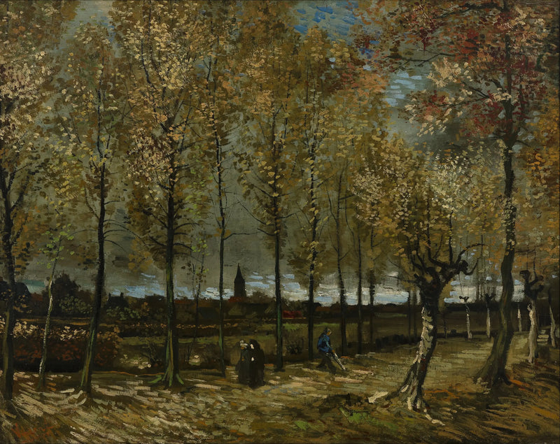 Árvores de choupo perto de Nuenen - Vincent van Gogh