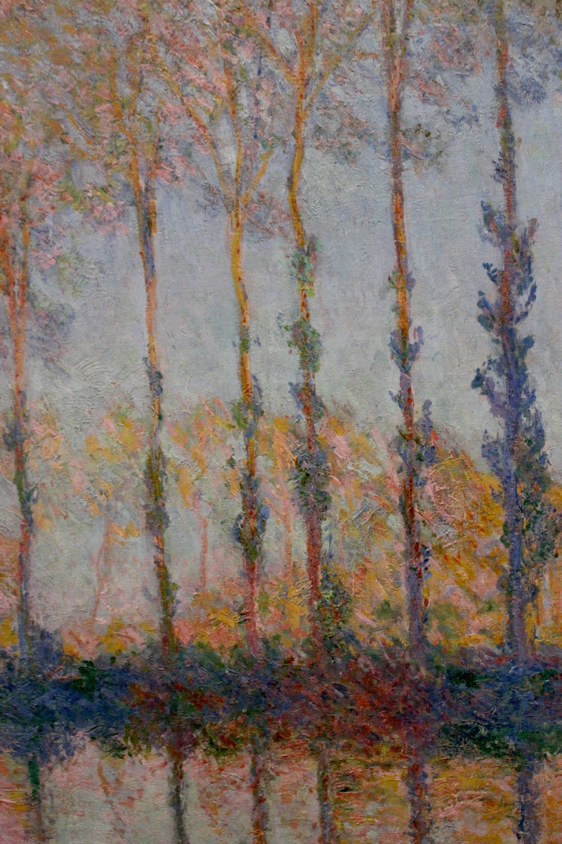 Choupos na margem do Epte W1298 - Claude Monet