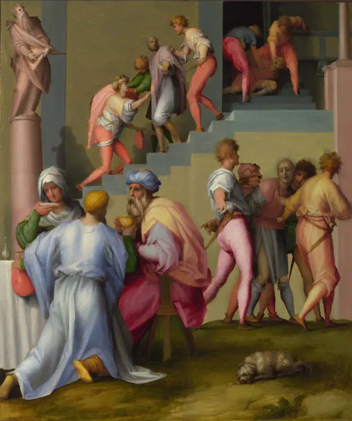 Faraó com seu mordomo e seu padeiro - Pontormo