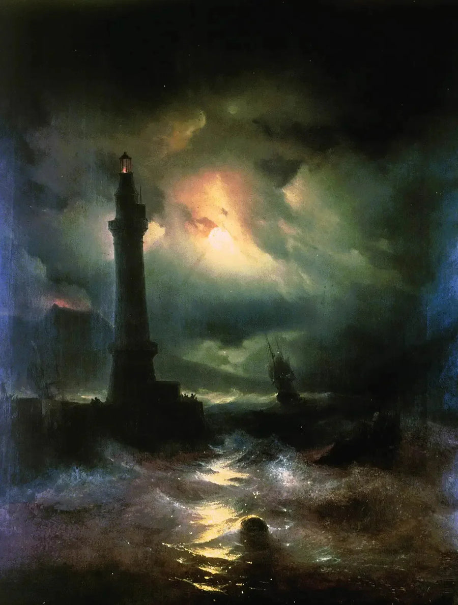 Farol napolitano. - Ivan Aïvazovski