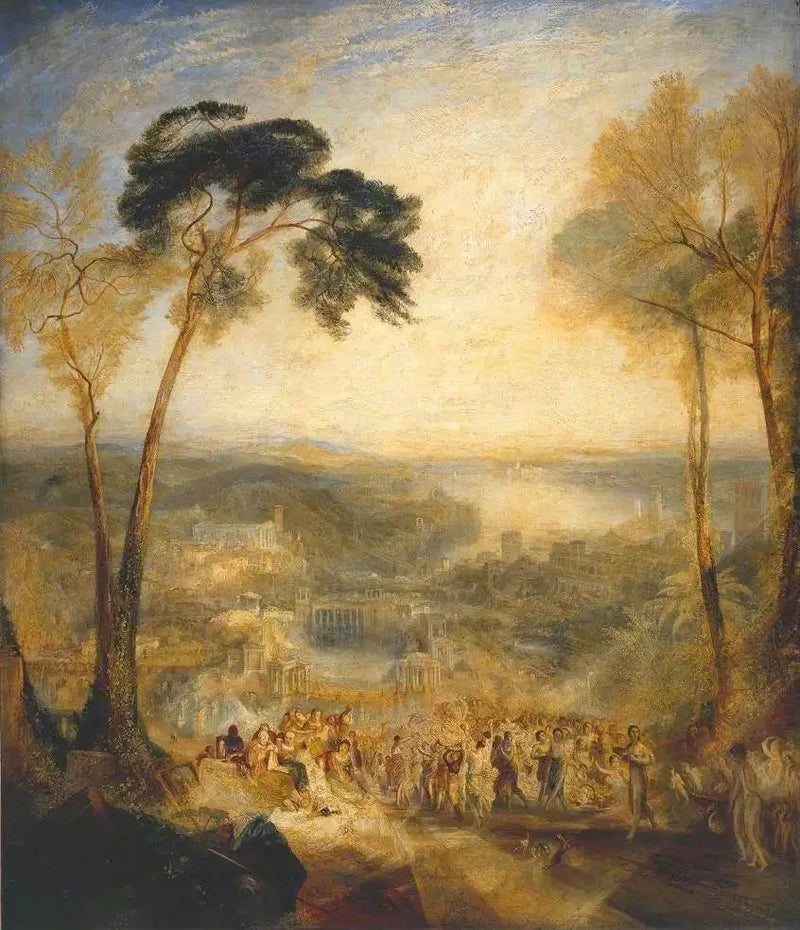 Phryne Indo aos Banhos Públicos como Vênus: Demóstenes Zombado por Éscines - J. M. W. Turner