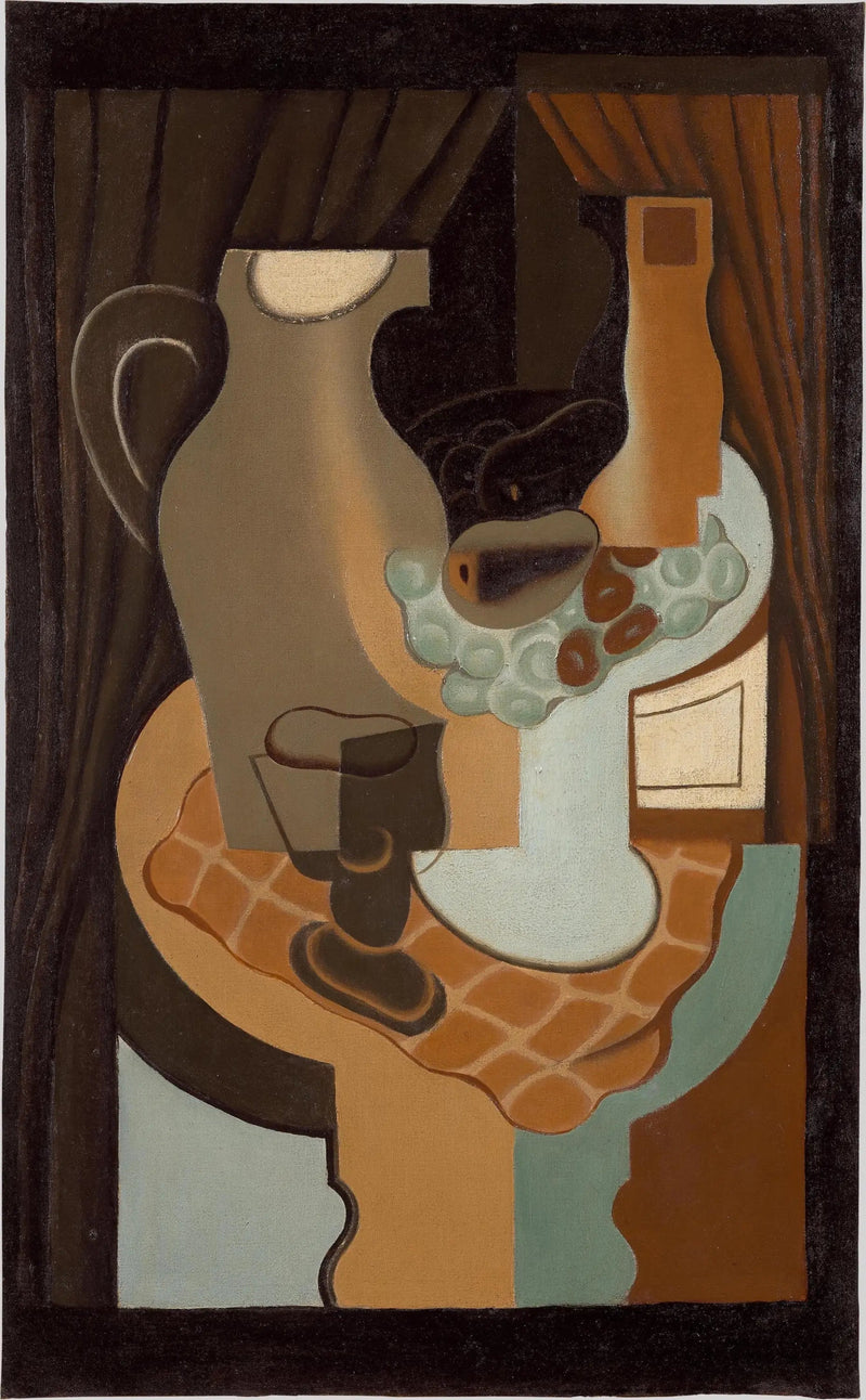 Jarra e tigela de frutas - Juan Gris
