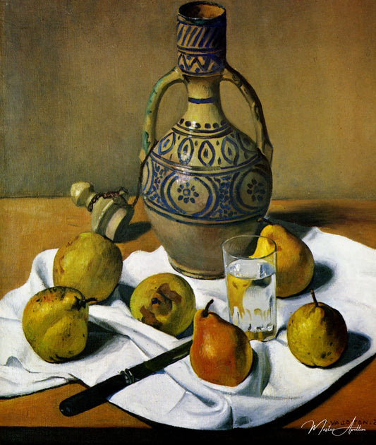 Pichet marocain et poires - Félix Edouard Vallotton - Reproductions de tableaux et peintures haut de gamme