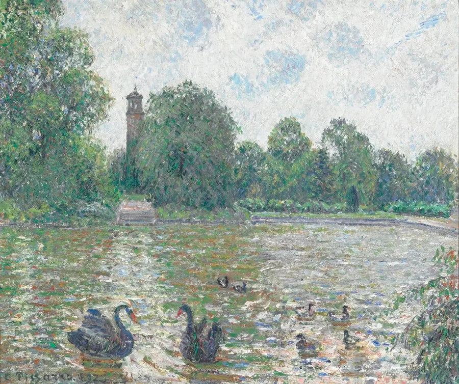 Peça de água em Kew, Londres - Camille Pissarro