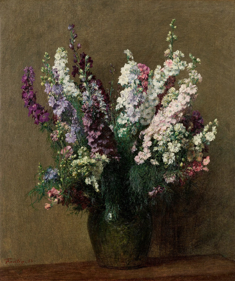 Pés de alouette - Henri Fantin-Latour