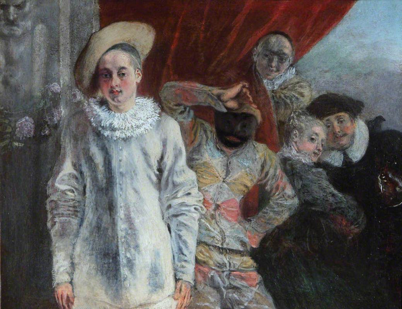 Pierrot, Arlequim e Scapin - Antoine Watteau