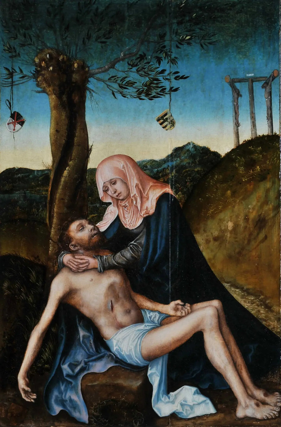 Pietà sob a Cruz - Lucas Cranach o Velho